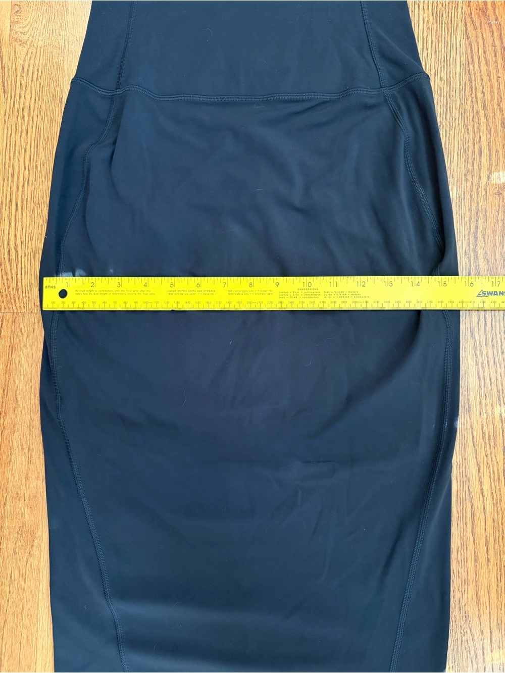 lululemon Nulu Slim-Fit High-Rise Midi Skirt Black Size 6 LW8AH0S - Picture 13 of 13
